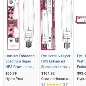 Hortilux 1000W HPS Grow Lamp